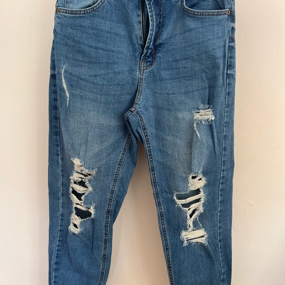 Wild Fable High Rise Distressed Blue Jeans
